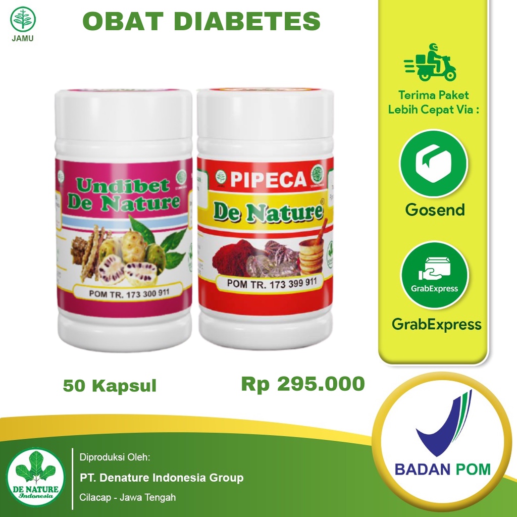 OBAT DIABETES PALING AMPUH - OBAT DIABETES CINA - OBAT DIABETES HERBAL DE NATURE - UNDIBET PIPECA