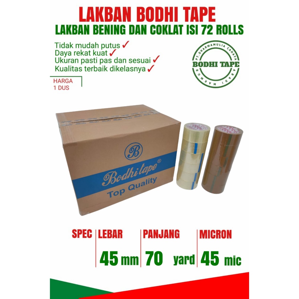 

LAKBAN BODHI 45MM X 70YARD #PERPCS#