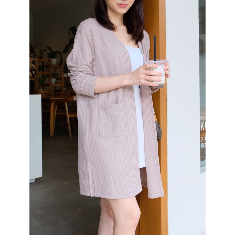 Kadaka O-0179 Outer Long Cardigan Premium Knit