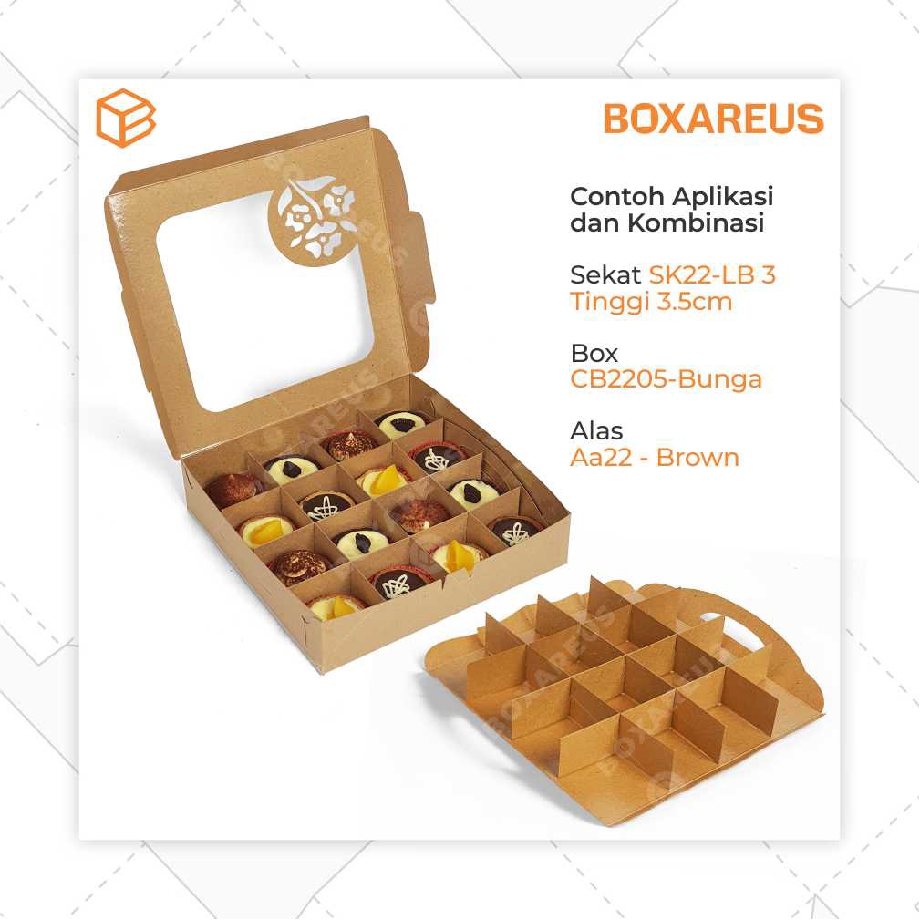 Box Kue Window Cake Box Brownies Packaging Dus Bolu | CB2205