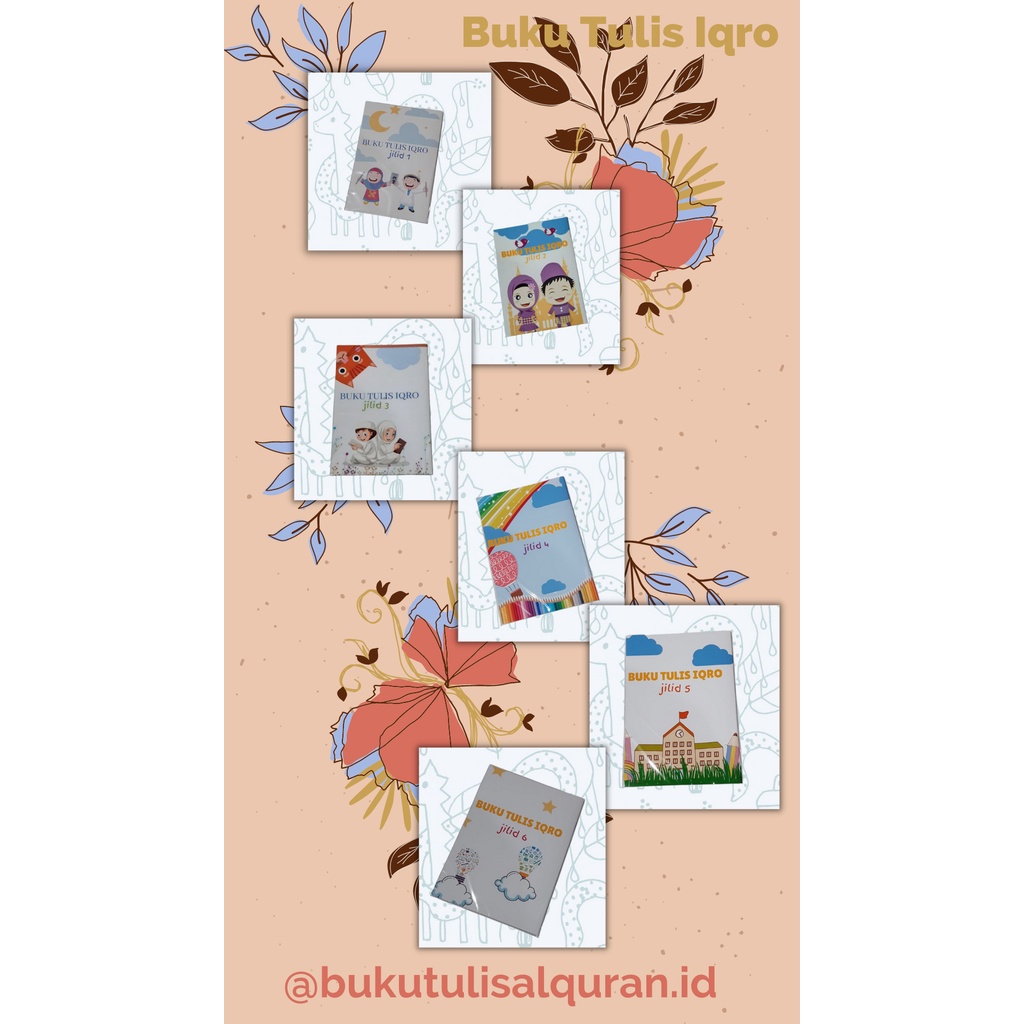 

Buku Tulis Iqro Full Set Ukuran A5 Colour Untuk Anak-anak