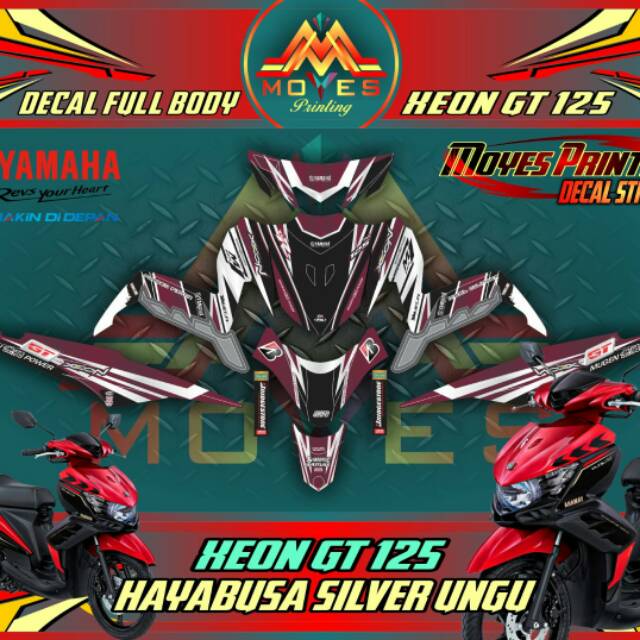 Sticker motor Xeon Gt fulbody keren decal yamaha Xeon Gt keren