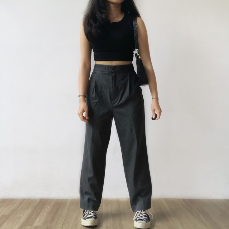 SoWool Dark Grey Trousers Pants