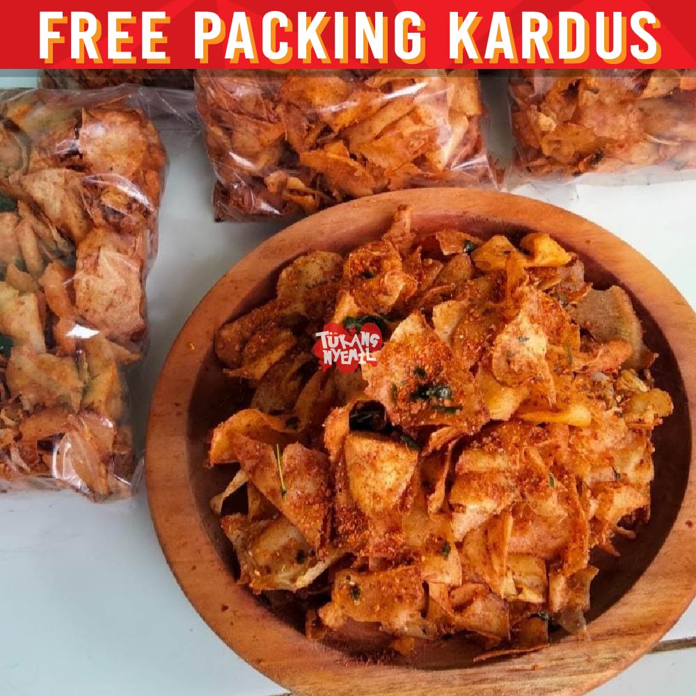 

Snack Kiloan KRIPSET Keripik Setan Pedas Daun Jeruk 250 gram makanan ringan cemilan camilan jajanan