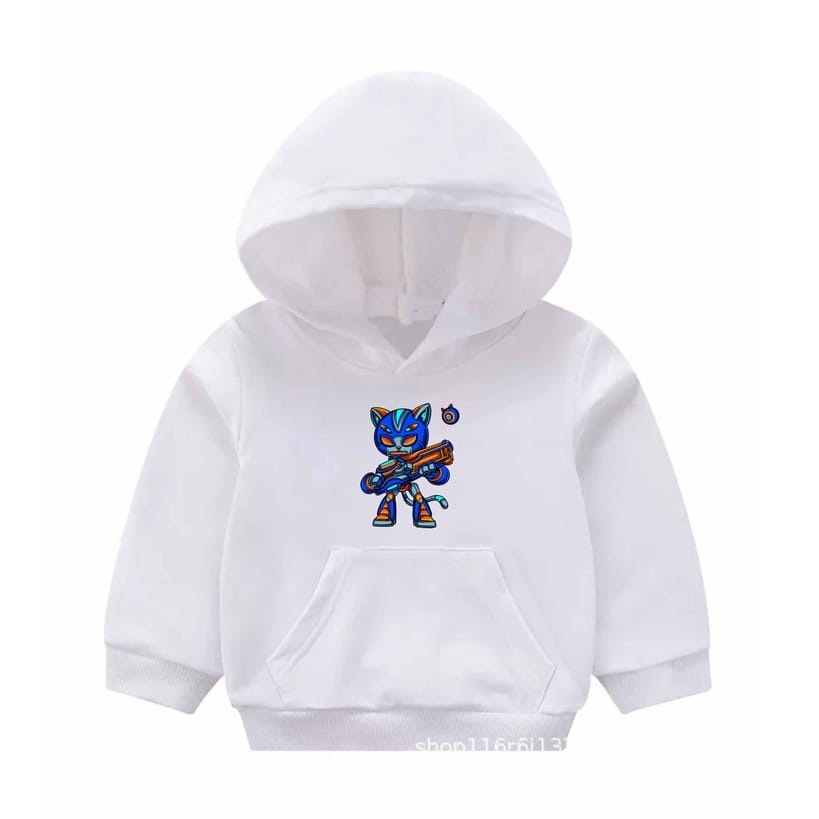 HOODIE ANAK PRIA ROBOT CATT - ATASAN KEREN KEKINIAN PREMIUM