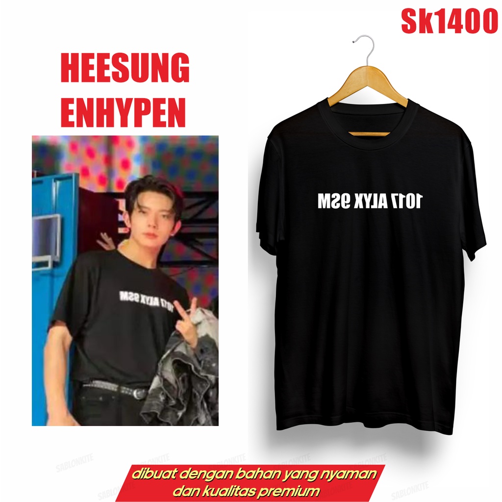 MURAH!!! KAOS HEESUNG 1017 SK1400 UNISEX COMBED 30S KPOP