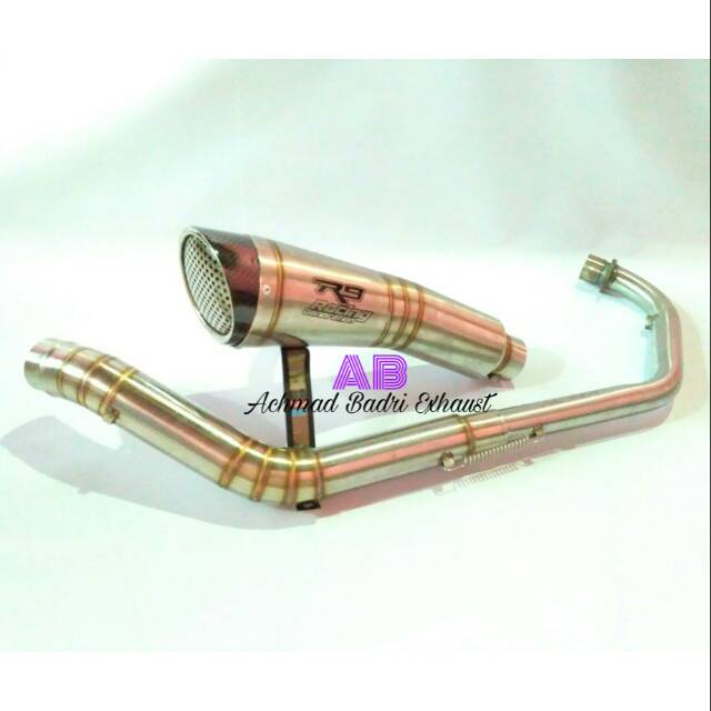 Knalpot r9 h2 untuk cbr150 facelif cbr lokal cbr Thailand R15 New r15 lama r15 v3 r15 v2 Vixion new 