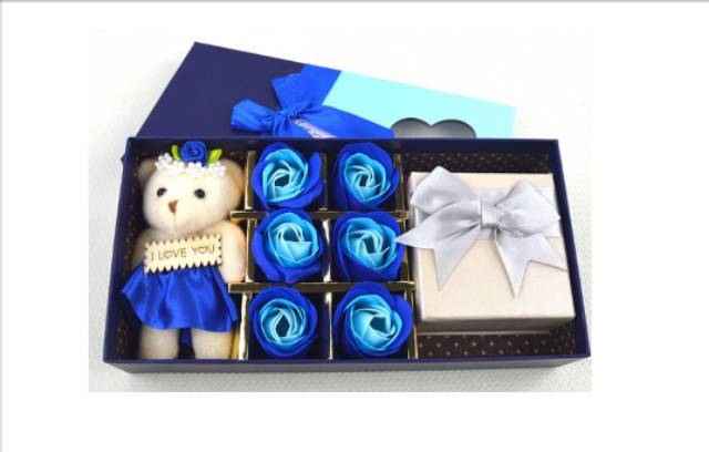 Kotak Cincin - Tempat cincin - Paket Teddy bear bunga - box cincin lamaram tunangan