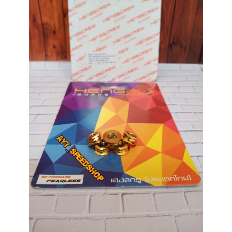 Mur probolt gold flower original by heng drat 10 Mur probolt gold m6 mur probolt gold drat 10 Heng