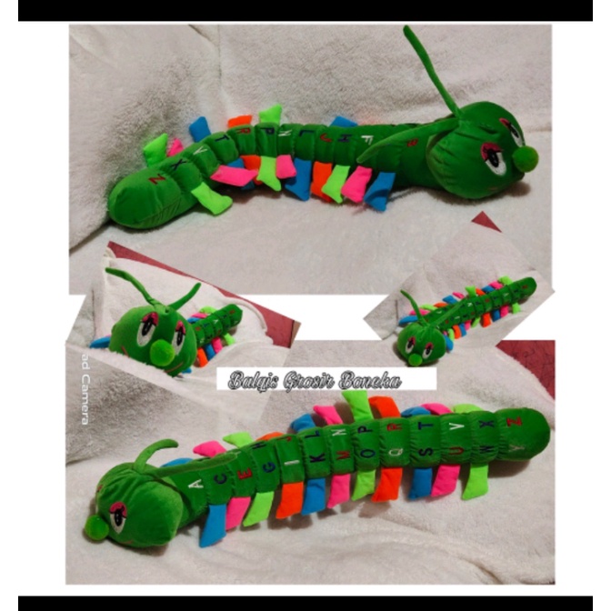 Boneka Ulil Boneka Ulat Bulu Jumbo Alphabet 85 cm