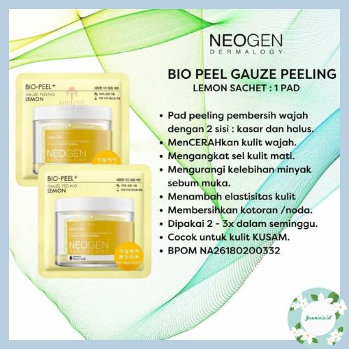 NEOGEN DERMALOGY - Bio Peel Gauze Peeling Pad Sachet / Exfoliasi Wajah