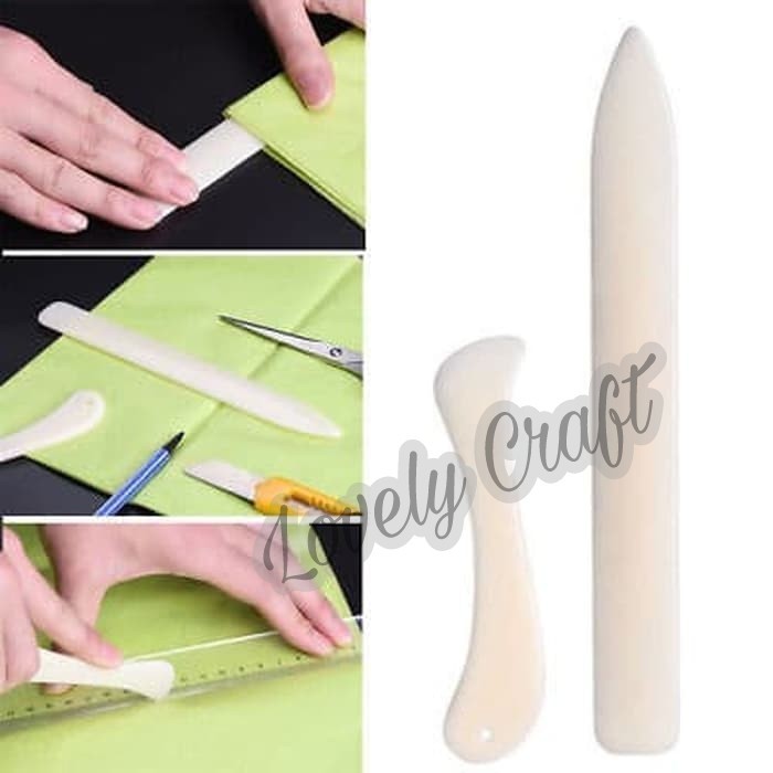 

Promo 2pcs (1set) Bone Folder Pelipat kulit & kertas Creaser scoring tool Keren