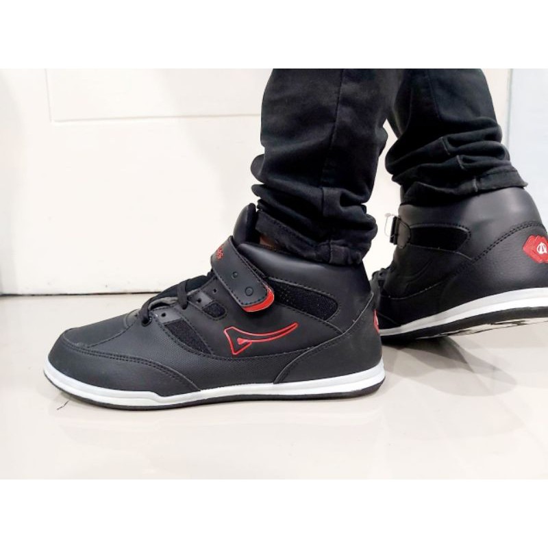 SEPATU ARDILES ORIGINAL HITAM MERAH SEKOLAH KERJA KULIAH TRANING OSPEK PASKIBRA KADO HADIAH MURAH