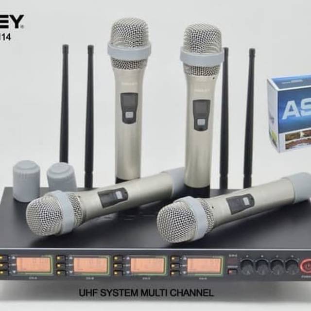 Mic wireless ASHLEY M114(4 mic Wireless)