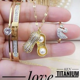 TiTanium set perhiasan wanita p639