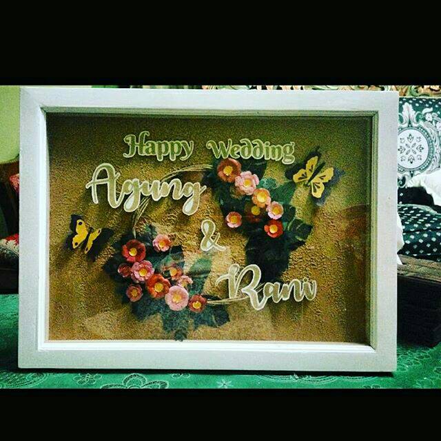 

Paper cut Lettering warna A3