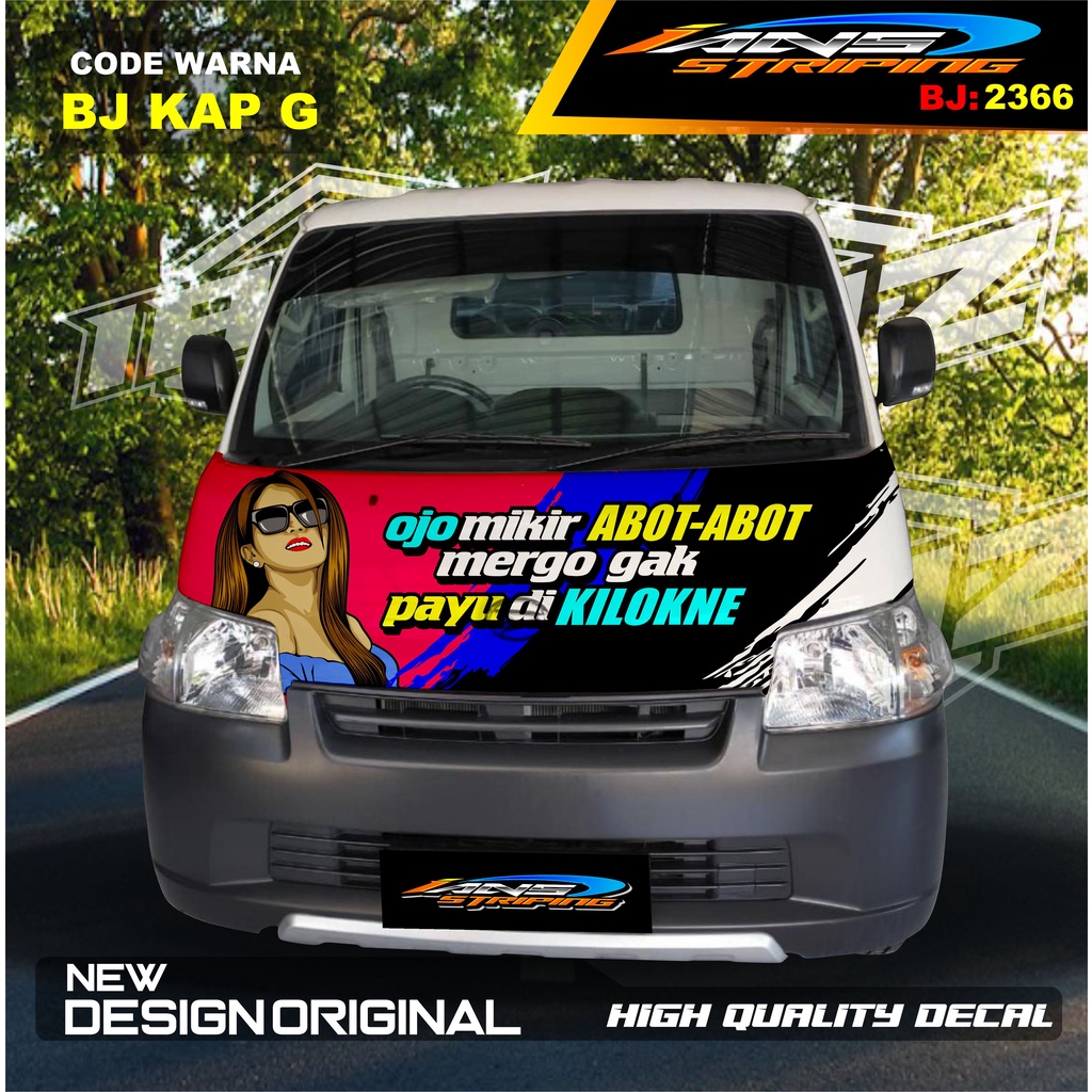 VARIASI STICKER KABIN DEPAN MOBIL GRANMAX PICK UP / VARIASI STIKER KABIN DEPAN PICK UP / DECAL STIKER KABIN CARRY PICK UP L300 DLL