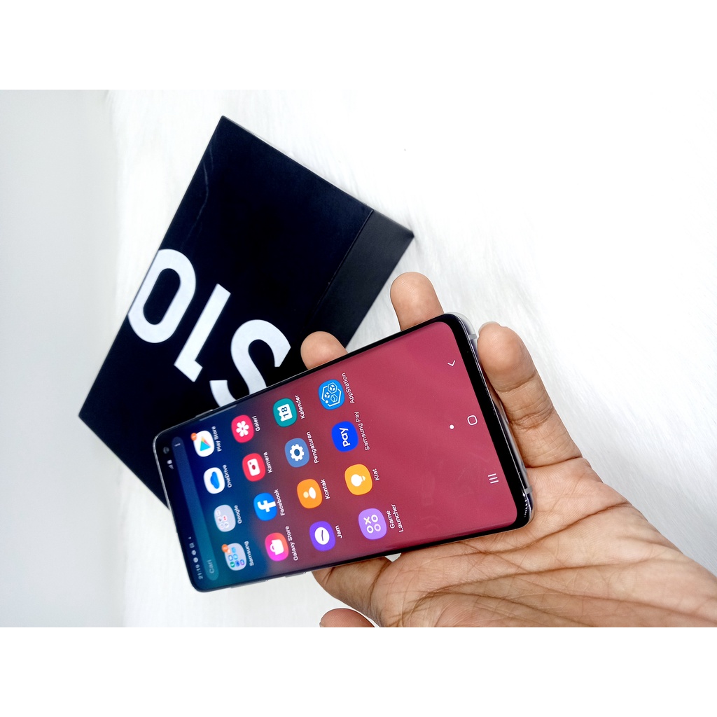 Samsung s10 garansi resmi sein Indonesia Ram8gb rom128gb hp second handphone seken bekas mulus murah