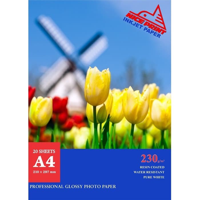 

NICE PRINT 230 gsm - 1 karton ( 50 pack @ 20 sheets) Limited
