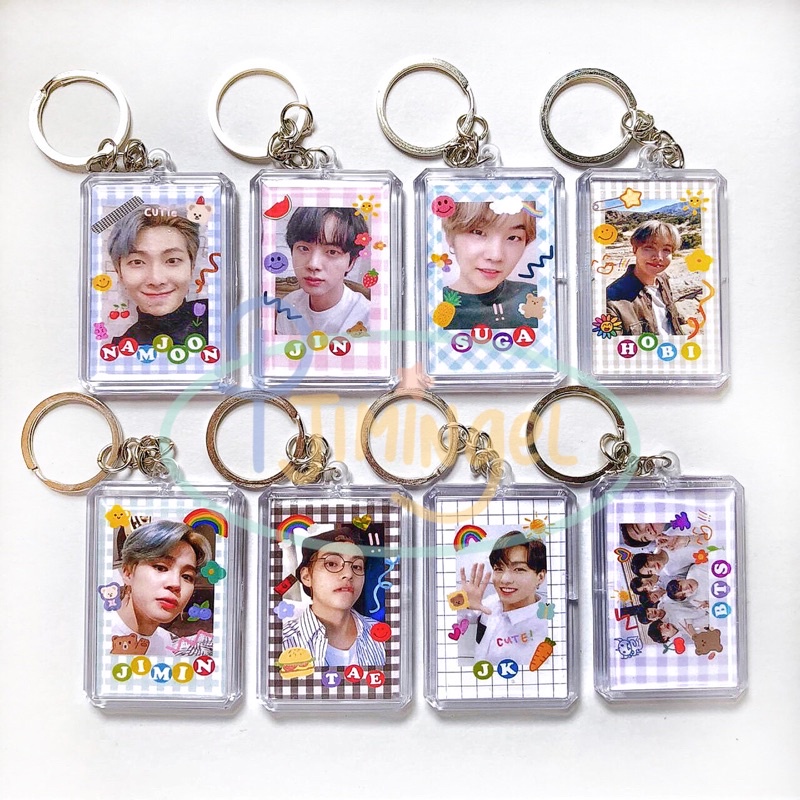 Gantungan Kunci Acrylic BTS Keyring Ganci