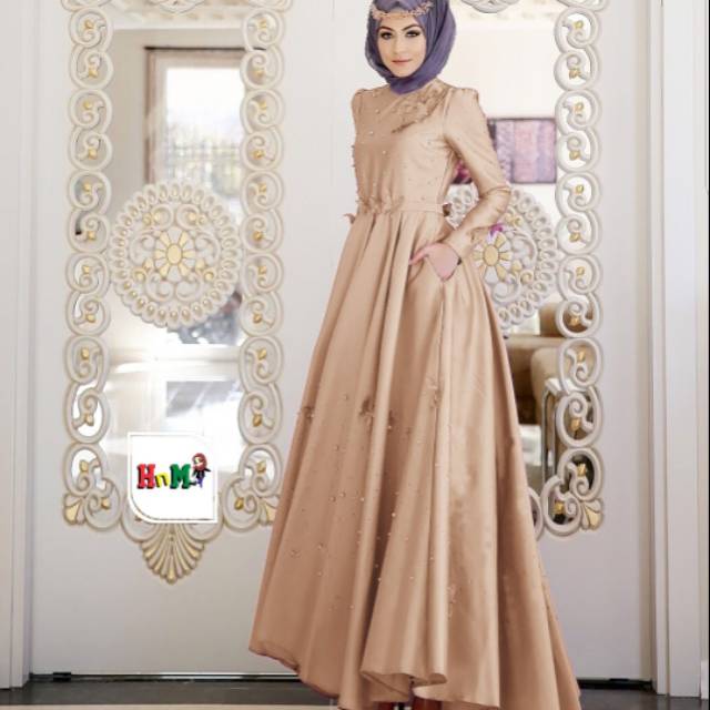 Baju pesta muslimah butterfly