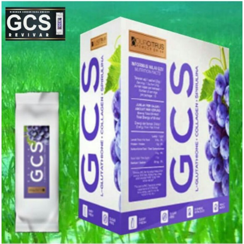 GCS Revivar Ourcitrus/Ourcitrus/Double Glutathione, Fish Collagen dan Spirulina