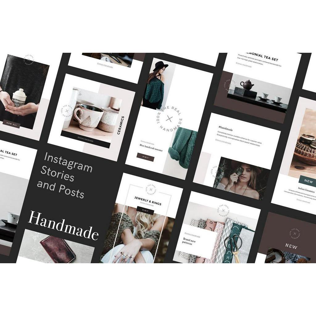 Handmade Instagram Stories and Posts - Photoshop