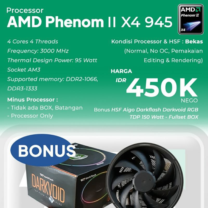 Processor AMD Phenom II X4 945