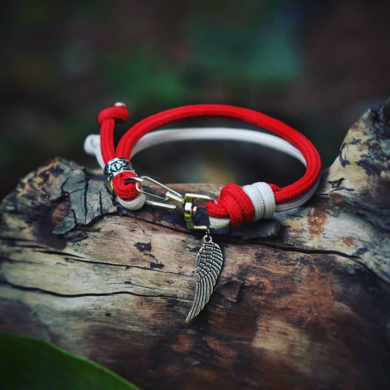 Gelang Tali Paracord Bendera Indonesia Merah Putih Premium