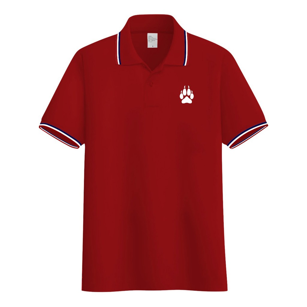 Kaos Pria Kerah List logo Paw / Kaos Kerah List Pria Wanita Dewasa / Polo Shirt List Lengan Pendek / Kaos Polos