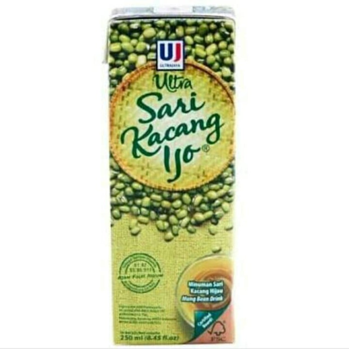 

Ee541F10 Ultra Sari Kacang Ijo 250 Ml 6dd