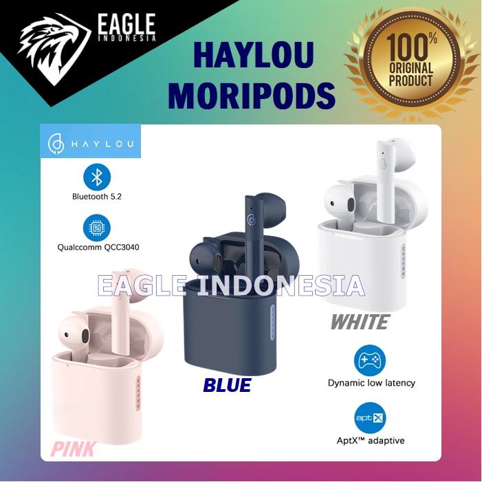 HAYLOU MORIPODS TWS BLUETOOTH STEREO V5.2 APTX ADAPTIVE WITH MIC