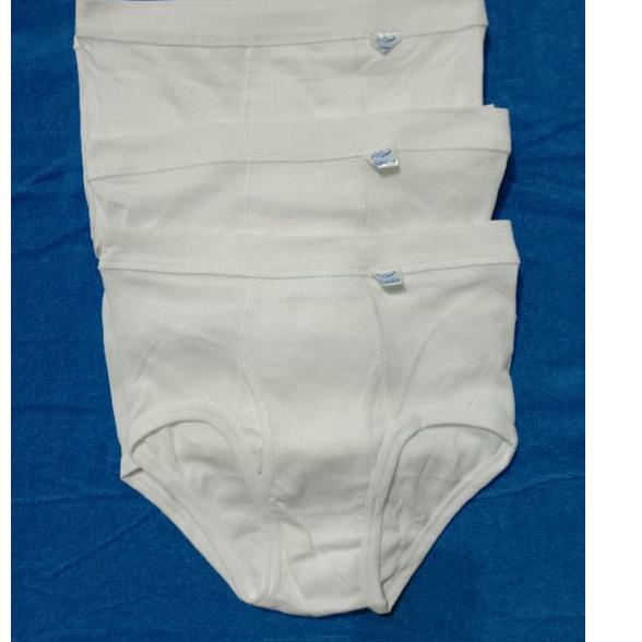 LANGSUNG KIRIM.. 6PCS CELANA DALAM CROCODILE PUTIH STOK PABRIK CUCI GUDANG BAHAN KATUN SPANDEK