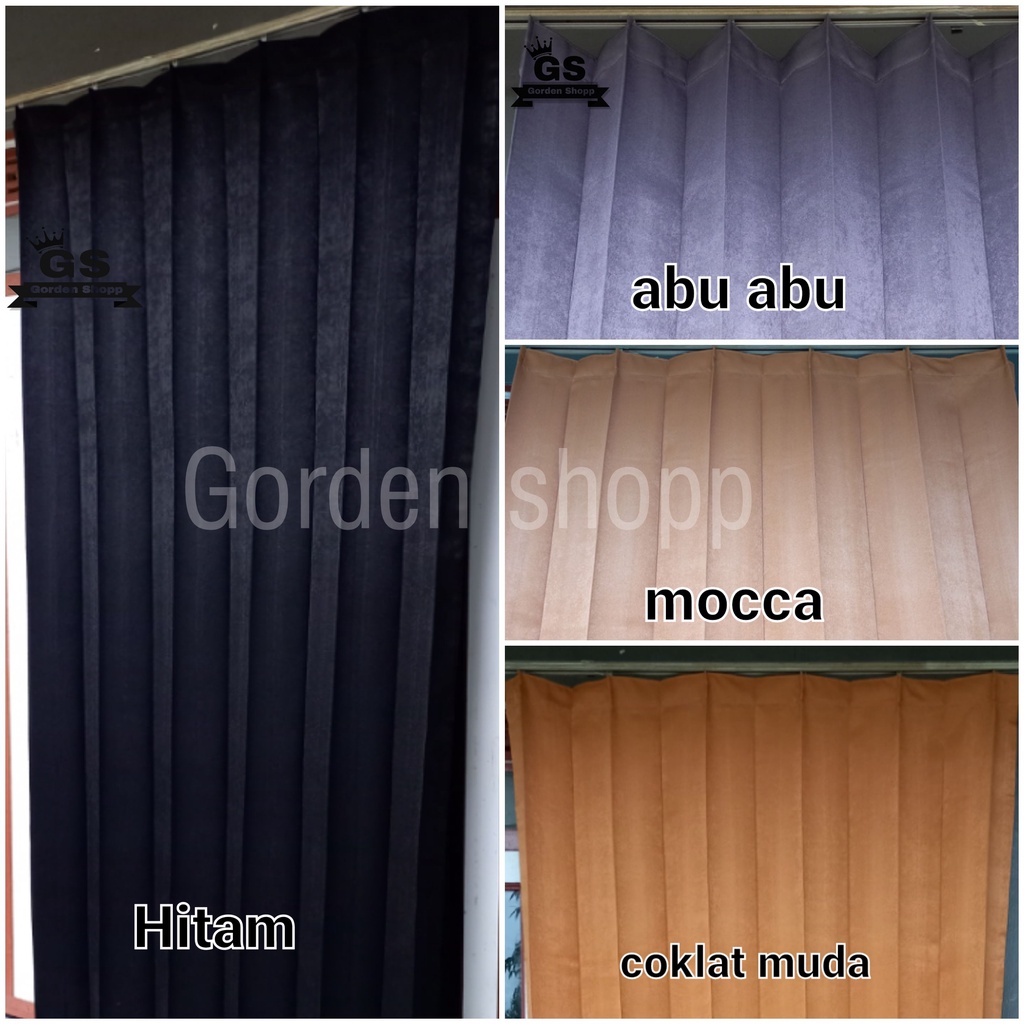 Jual Gorden Plisket Kawat Minimalis Model Cantolan S Bahan Polos Horden Jendela Dan Pintu