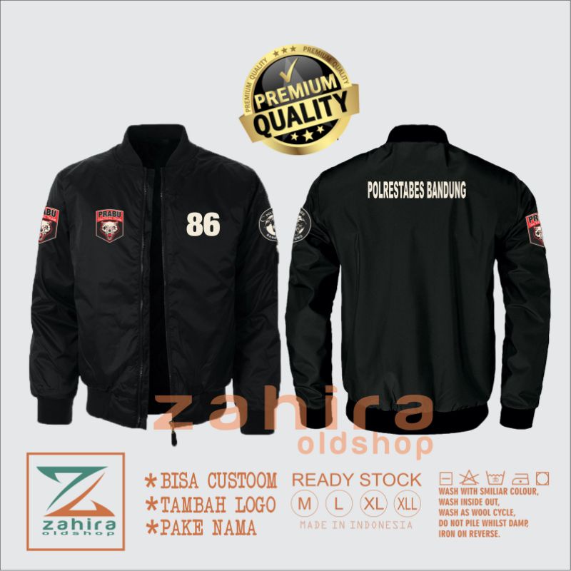 jaket bomber prabu bomber prabu