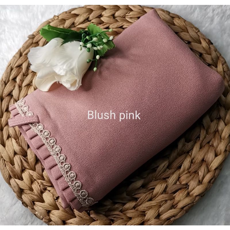 BERGO MARYAM KCB-LIPIT RENDA/AL'FADANI HIJAB-Blush pink