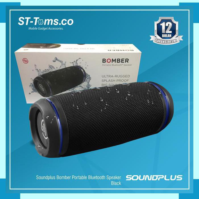 Soundplus Bluetooth Speaker Bomber Black