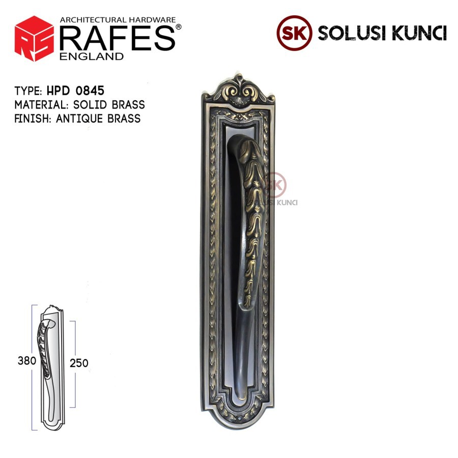Handle Pintu / Tarikan Pintu Depan RAFES ENGLAND SB (HPD 0845)
