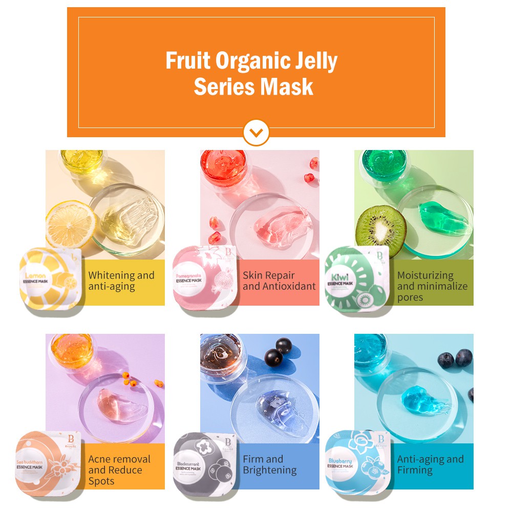 Premiere Beaute Jelly Face Sleeping Mask - Natural Fruit Essence / Masker Tidur Wajah Glowing