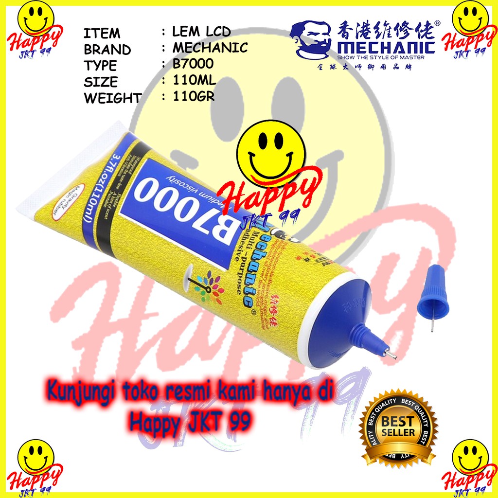 [ HAPPY JKT 99 ] LEM LCD TOUCHSCREEN MECHANIC B7000 B 7000 110ML 110 ML