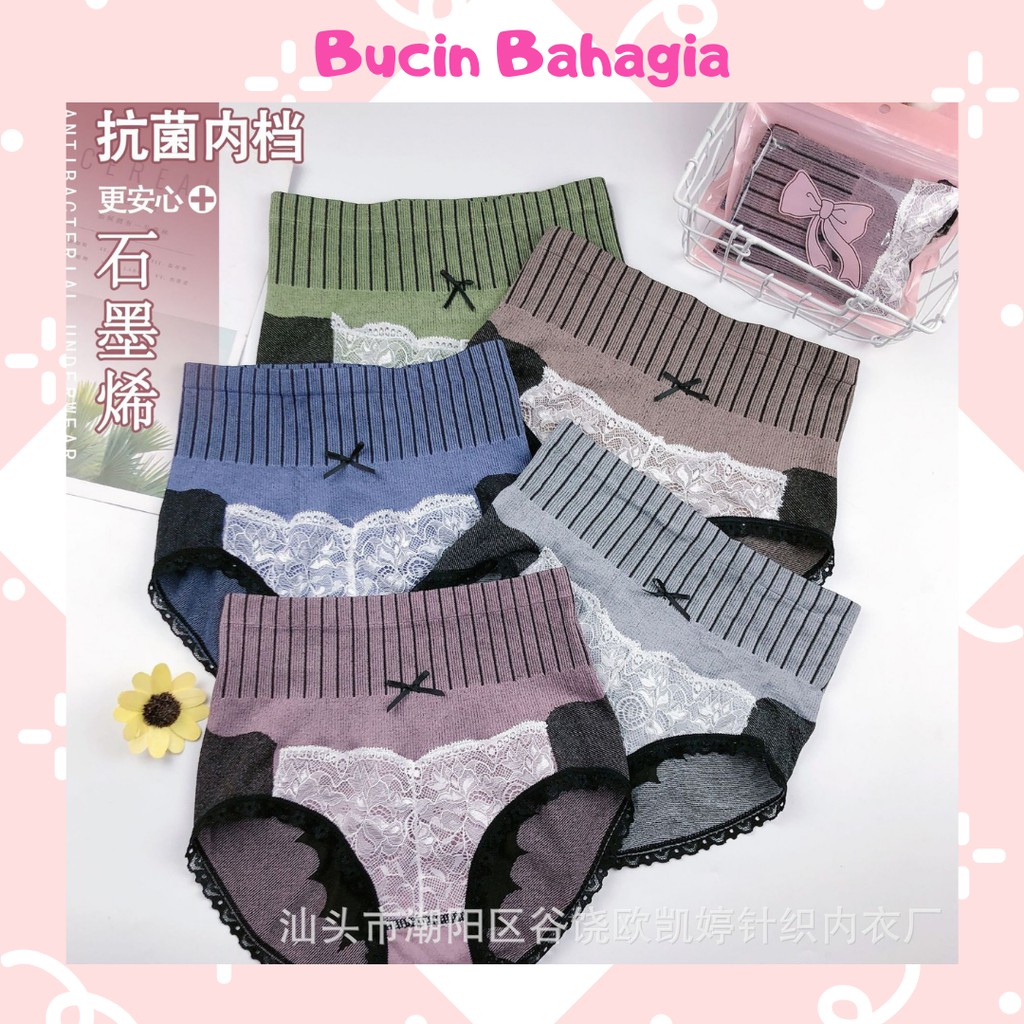 Celana Dalam Wanita Tinggi Renda CD Underwear Panties Kirgizstan Style CD32