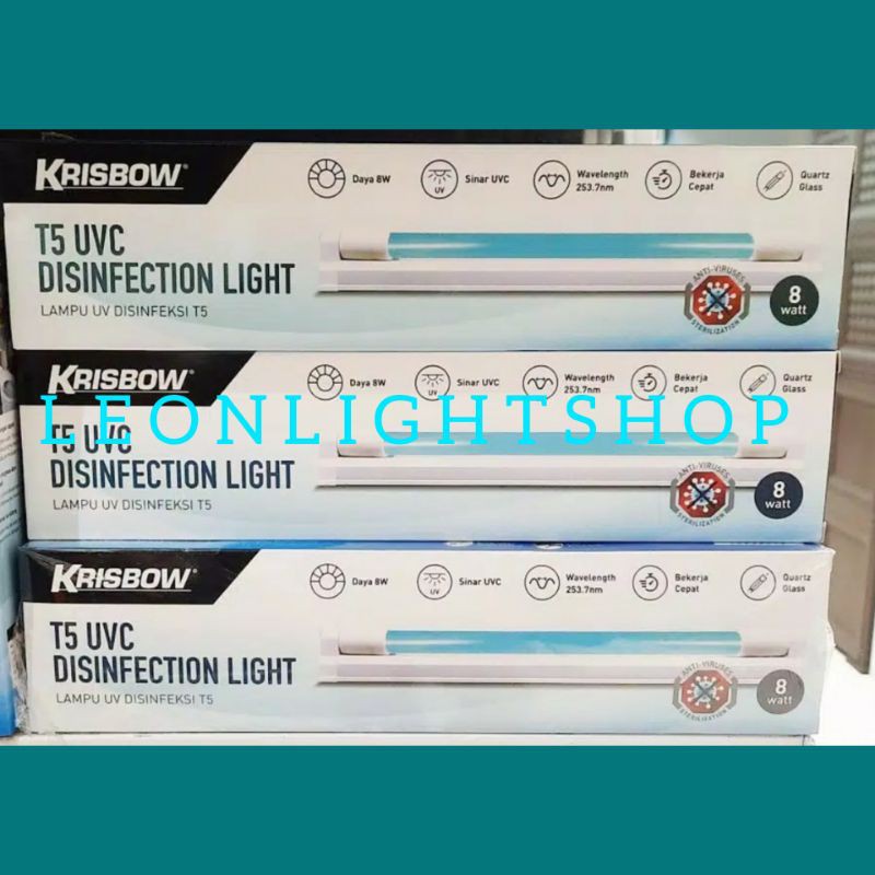 KRISBOW LAMPU T5 UVC 8W 30CM/ACE LAMPU UVC DISINFECTION  PORTABEL 8W/ACE LAMPU UVC STERILISASI