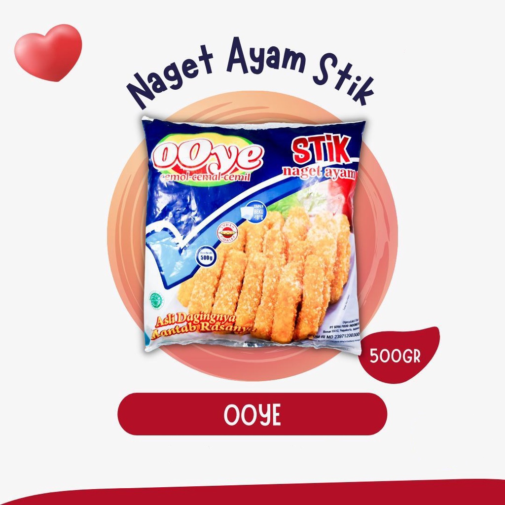

ADDRIELLA - OOYE NUGGET AYAM STICK 500gr | OOYE/FROZENFOOD/FROZENFOOD MURAH