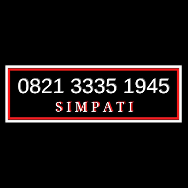 Kartu perdana nomor cantik telkomsel simpati 4G tripel tahun kemerdekaan RI 3335 1945