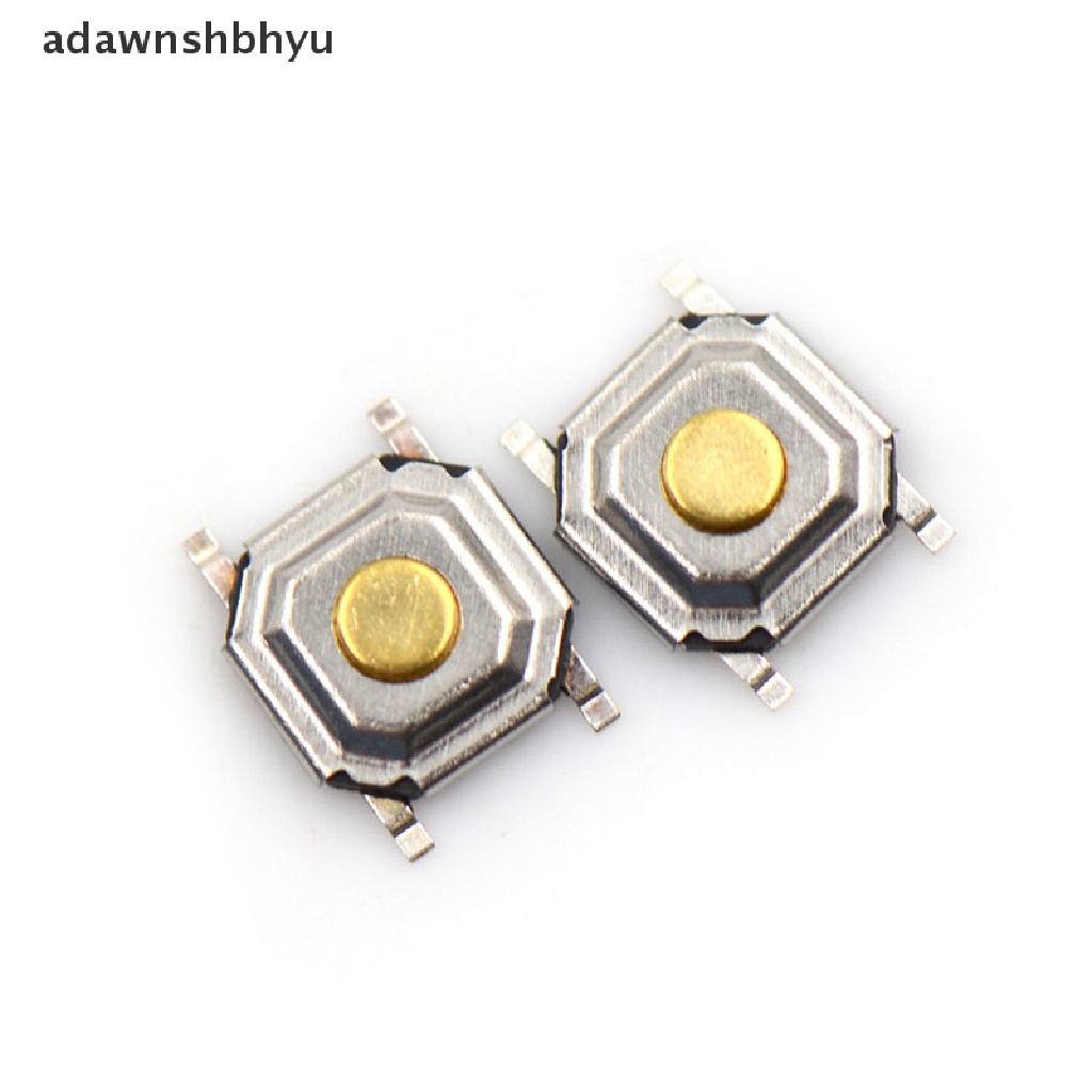 Adawnshbhyu 20pcs 4*4*1.5mm Saklar Sentuh Lampu ON/OFF Micro Switch Keys Tombol SMD 4pin Saklar