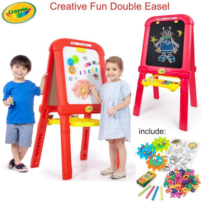 

Langsung Order Crayola Creative Fun Double Easel Papan Tulis White Board Magnetik Berkualitas