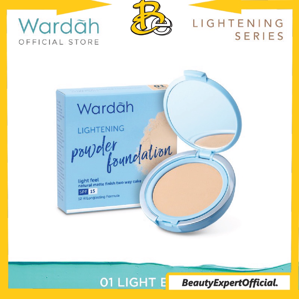 ⭐️ Beauty Expert ⭐️ WARDAH Lightening Powder Foundation Light Feel - Bedak Yang Mencerahkan Dengan Hasil Natural