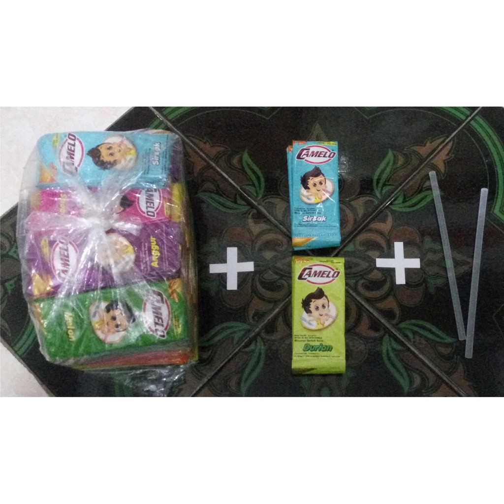 

BUBUK ES CAMELO 1 PACK + 2 RENCENG + 2 LEM LILIN