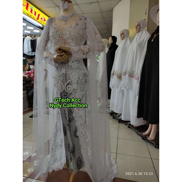 Kebaya Akad Full Payet Brukat Terbaru