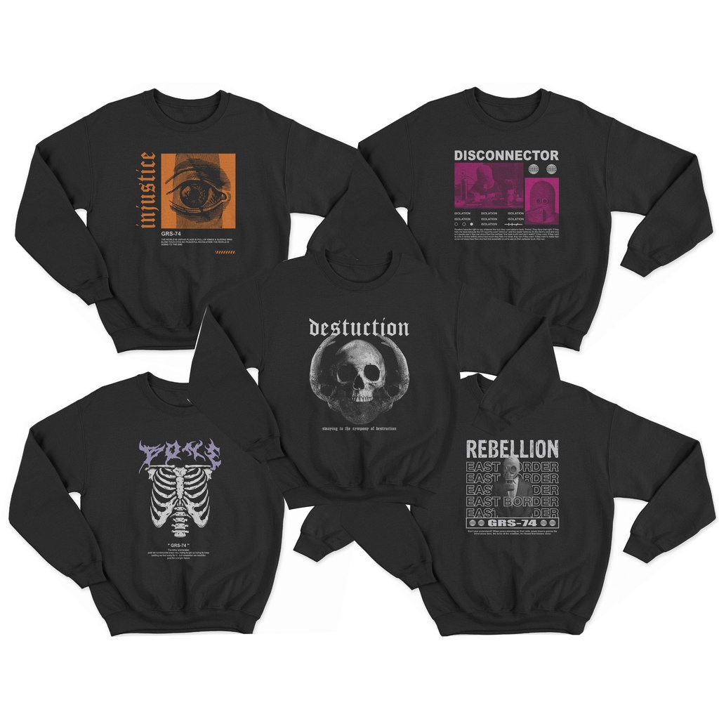 Sweater Crewneck Pria Wanita Sweater Korea Sweater keren Crewwneck Murah bagus Jaket Distro Original